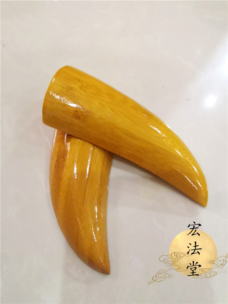 道家用品竹卦竹子卦圣卦九宫八卦圣杯竹子工艺品羊角形状圣卦