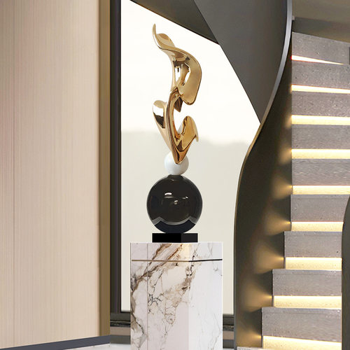 可定制轻奢几何抽象艺术雕塑摆件