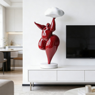 可定制轻奢抽象人体艺术雕塑摆件样板房酒店前台办公室软装工艺品