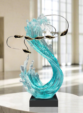 可定制创意透明树脂抽象雕塑摆件