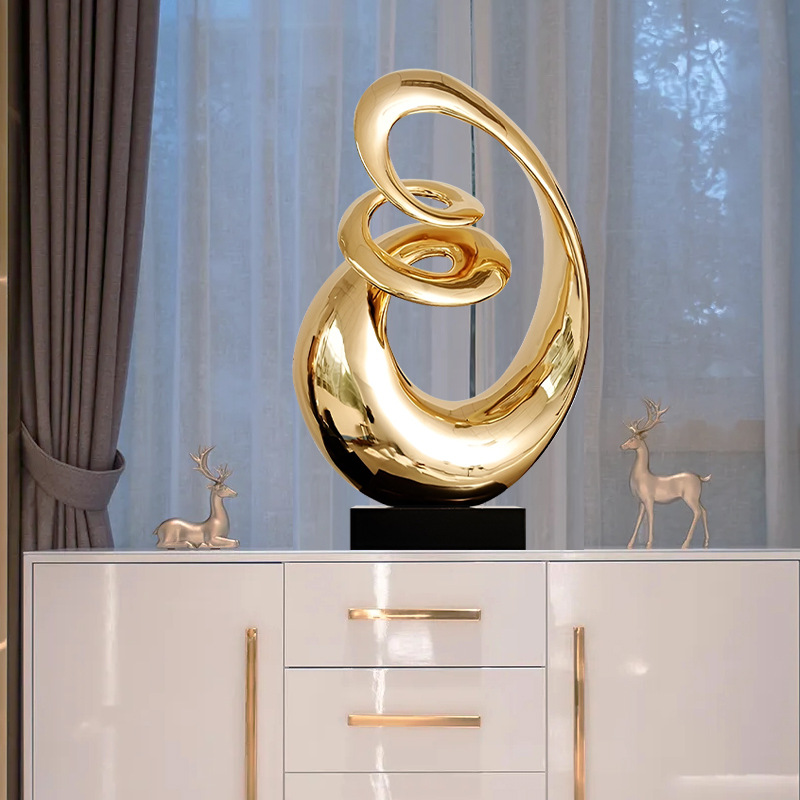 可定制落地抽象几何雕塑摆件现代