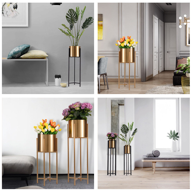 可定制轻奢落地花器摆件样板间售楼处客厅插花花瓶电视柜金属花架,家居饰品,落地摆件,淘宝优惠券,粉丝福利购,淘宝优惠卷