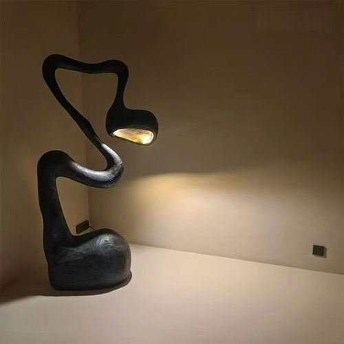 定制侘寂风落地雕塑灯摆件样板房