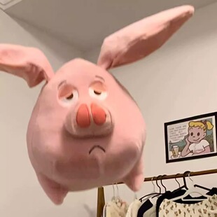 哪吒周边太乙真人坐骑猪睡觉玩偶可爱飞天猪毛绒玩具公仔生日礼物