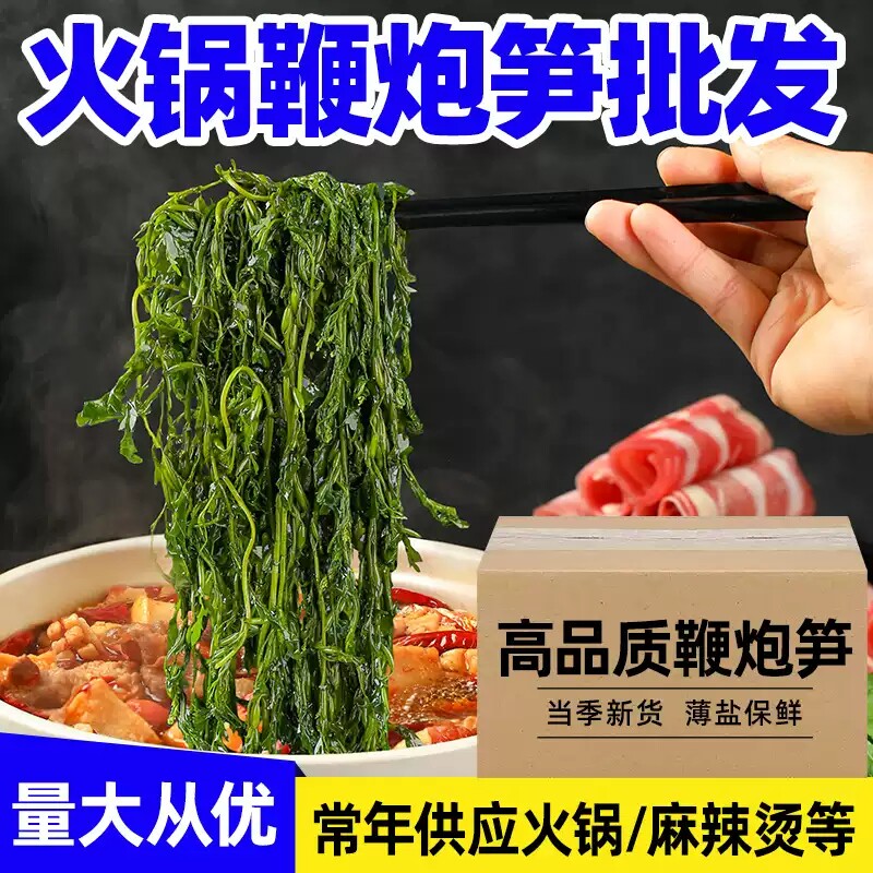 鞭炮笋火锅即食材新鲜马尾藻长寿菜盐渍海藻菜半干货海带商用批发