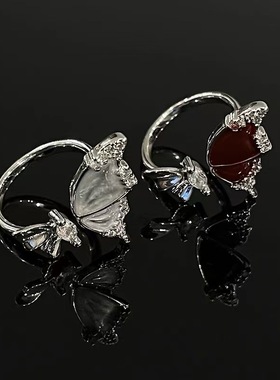 蝶语系列蝴蝶开口戒指女小众设计感指环ins冷淡风高级感食指戒女