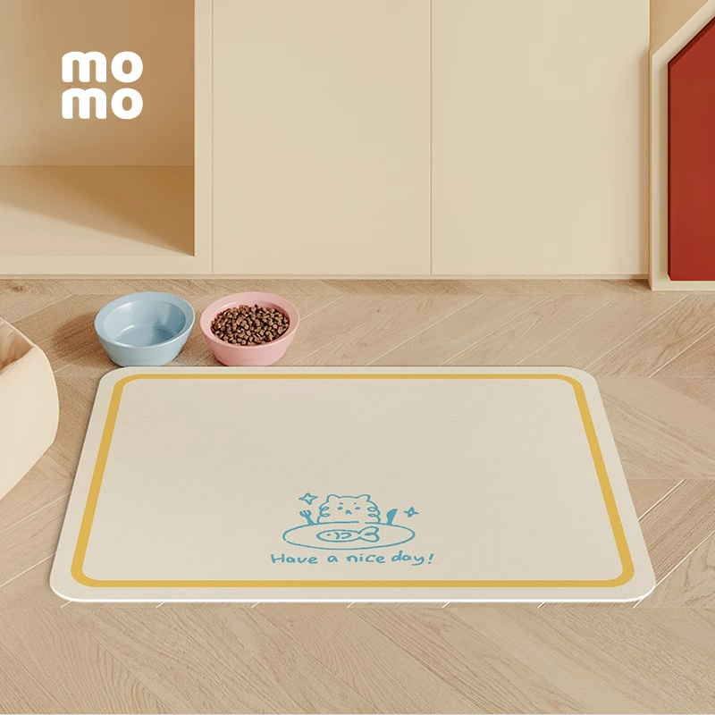 宠物专用餐垫耐脏防水防污皮革狗狗猫咪食盆饭碗置物垫防溅免洗