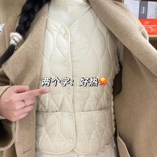 【三穿搭法】马甲羊羔绒女款羽绒棉内胆东北加绒加厚保暖背心