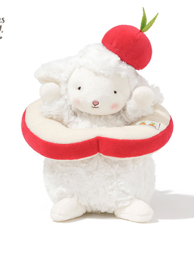海湾兔bunnies 小羊毛绒玩具苹果面包公仔安抚娃可爱玩偶生日礼物