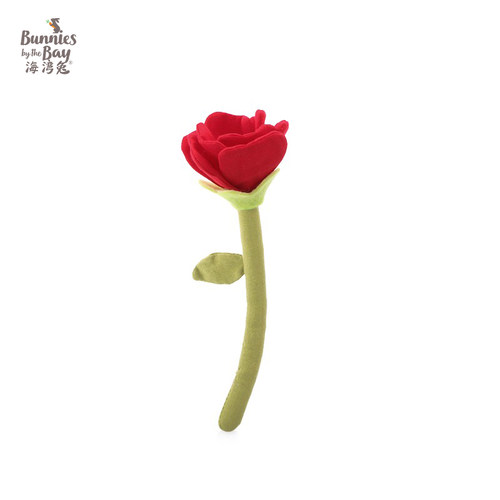 海湾兔bunniesbythebay手工花玫瑰玩偶情人节520情侣礼物送女友