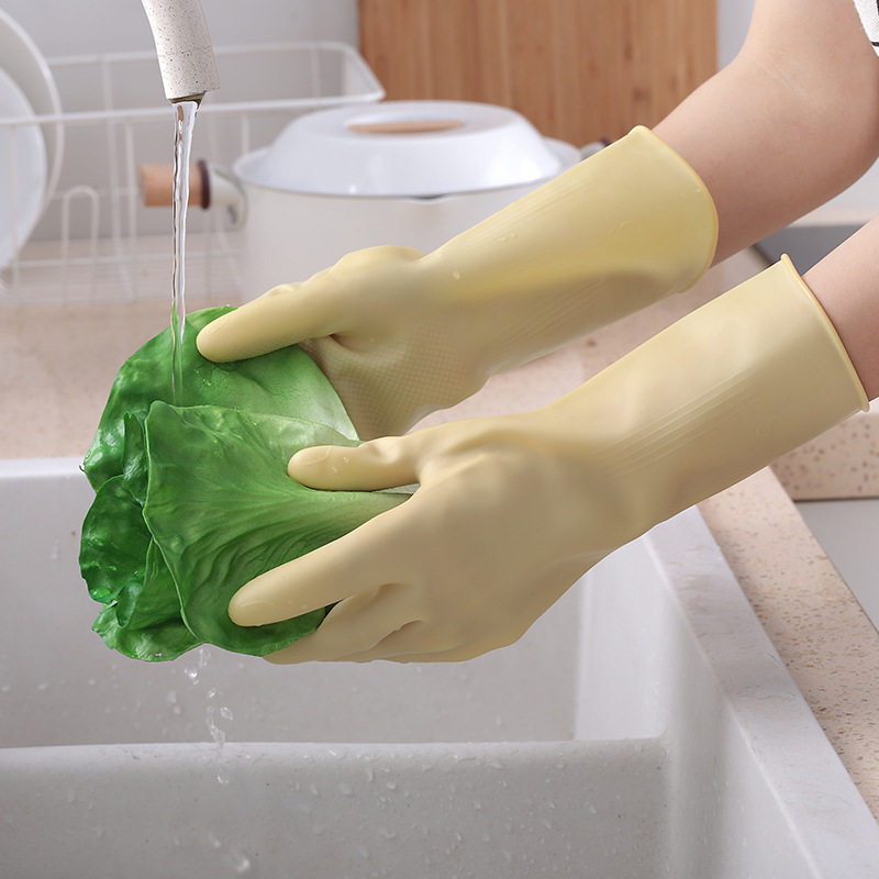 胶皮手套牛筋加厚橡胶洗碗夏季男女乳胶劳保耐磨防水工作厨房家用