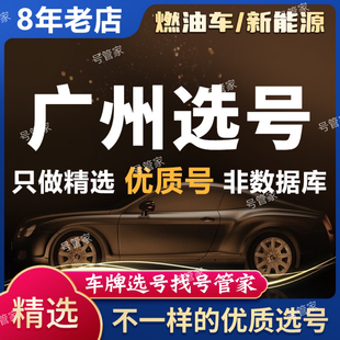 深圳车牌选号广州江门阳江揭阳汕尾新车新能源牌照12123自编选号