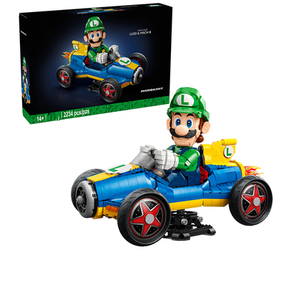 积木马力欧卡丁车路易吉&G力量