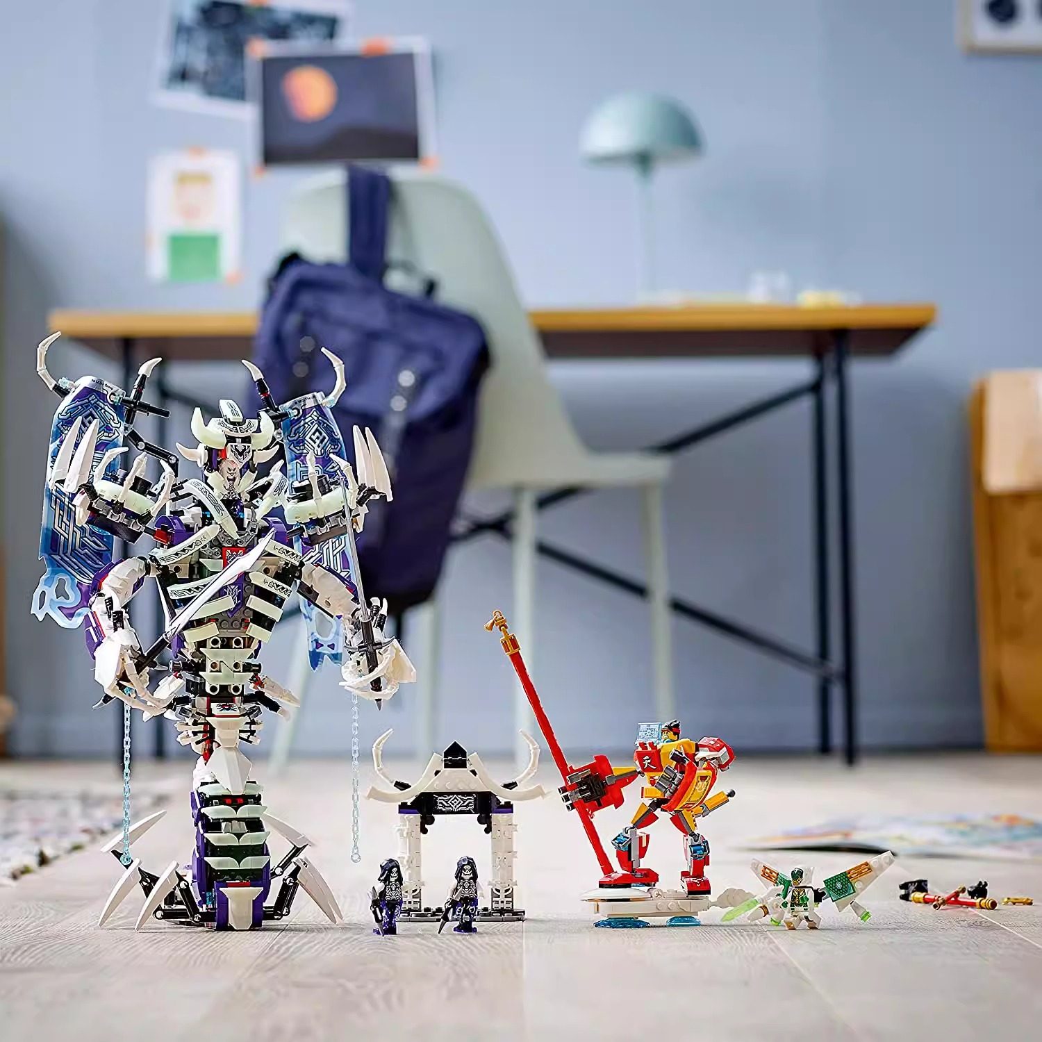 중국 빌딩 블록 서쪽 여행 원숭이 왕 80028 3 다스 흰 뼈 악마 빛나는 메카 소년 조립 장난감