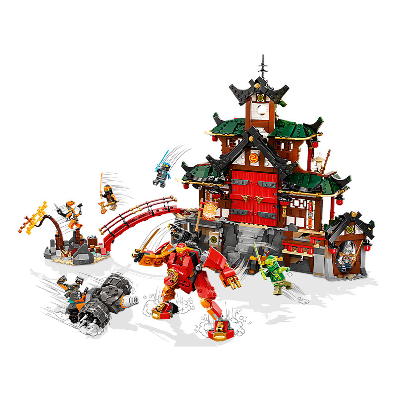 NINJAGO 71767 닌자 도장 사원 소년 조립 중국 빌딩 블록 어린이 장난감 선물