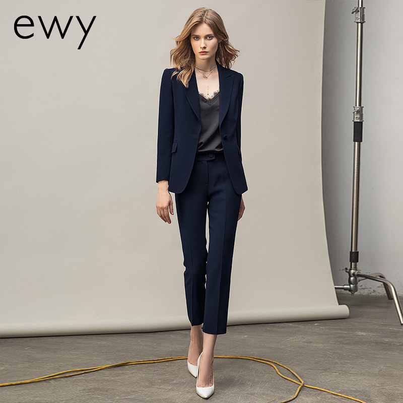 Ewy2022年商务出勤西装套装女