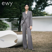 主持人商务宴会西服气质西服工装 马甲三件套韩版 干练灰色西装 时尚