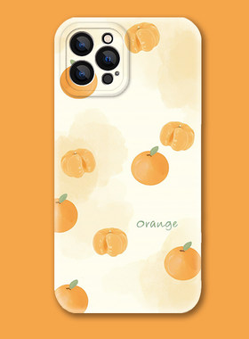 大橘大利~ins清新风橘子菲林适用iPhone17Air苹果16promax手机壳oppoReno华为pura70小米15荣耀300硬vivoX200
