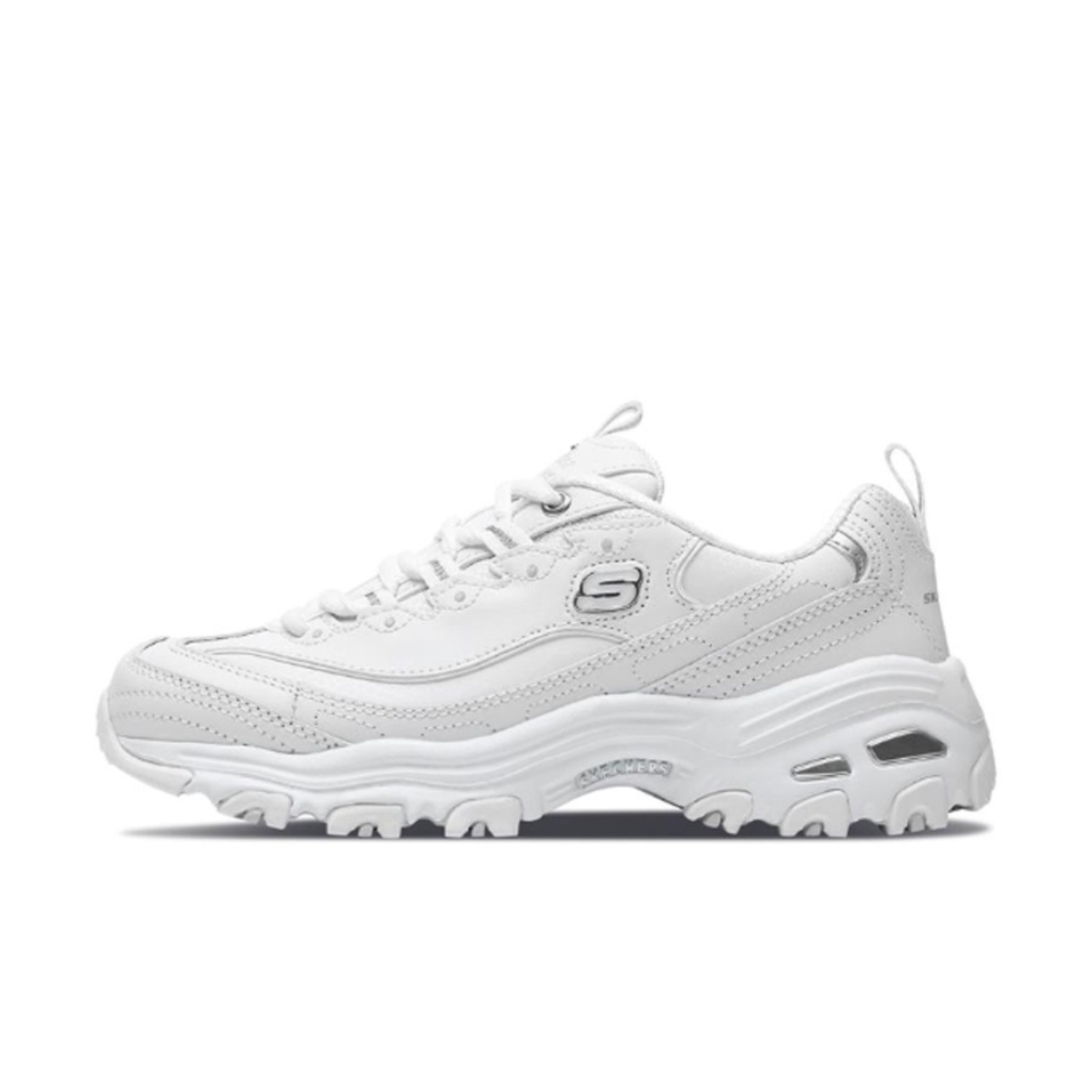 Skechers斯凯奇夏季小白鞋男女新款情侣鞋老爹鞋