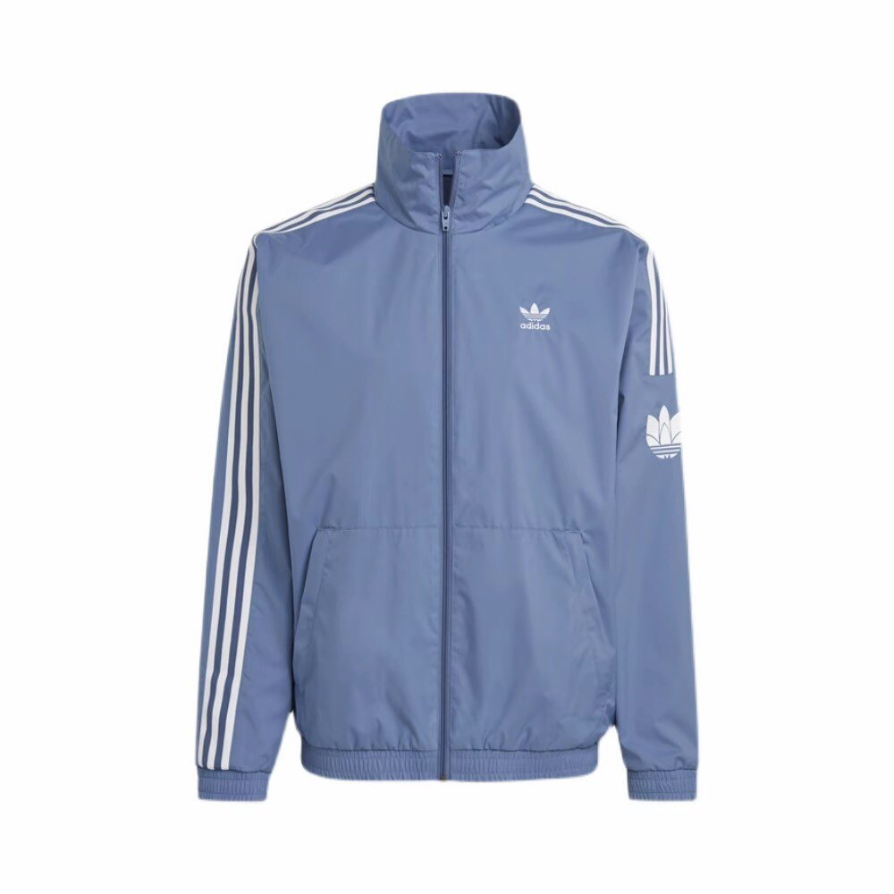 99大促adidas Originals三叶草三条纹立领防风梭织夹克