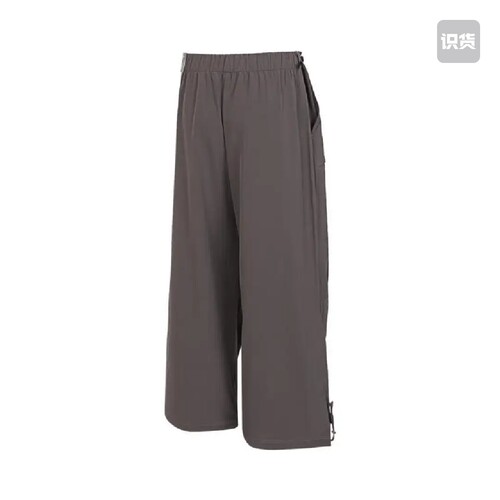 阿迪达斯女运动休闲直筒阔腿长裤