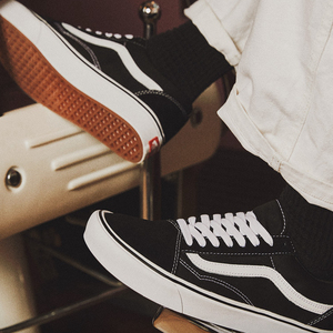 VANS范斯Old Skool Comfycush超轻款黑白经典男女板鞋VN0A3WMAVNE