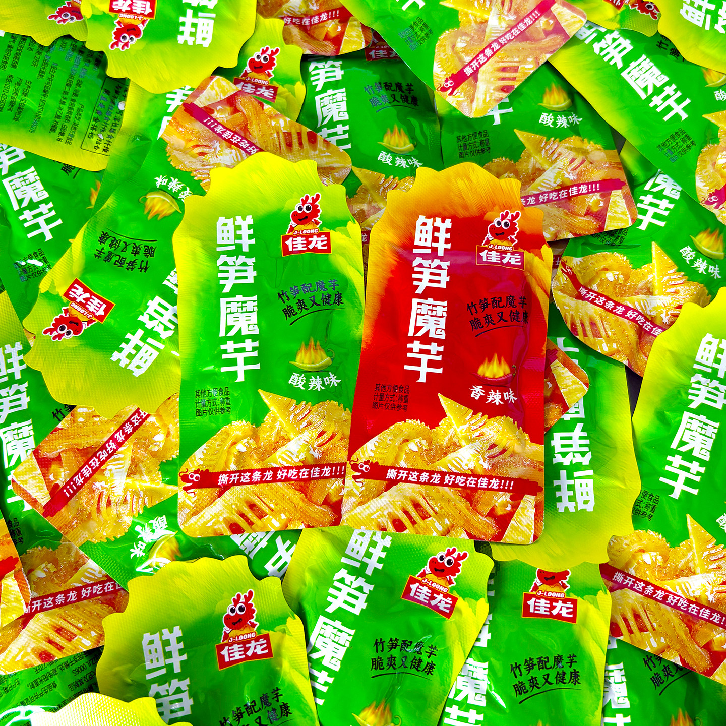 佳龙魔芋素毛肚小包装鲜笋酸辣爽魔芋丝解馋休闲追剧网红小零食