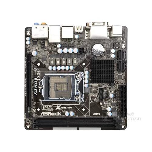 没上过机 ASROCK/华擎科技 B75M-ITX 1155小板 上3770k mini议价