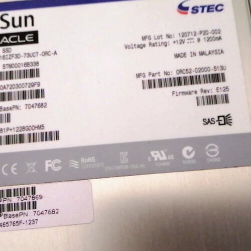 sun 7047869 Stec Z16IZF3D-73 7047682 73GB ssd固态硬盘议价