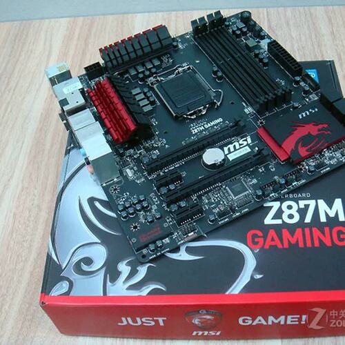 没上过机 MSI/微星 Z87M GAMING 1150 主板 M-ATX 小板 4790k议价