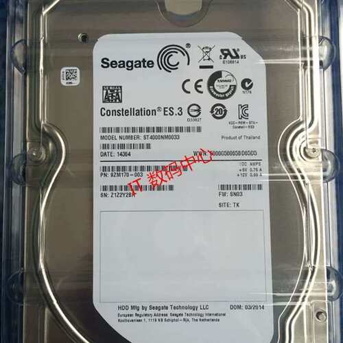 Constellation ES.3 ST4000NM0033 4T SATA 3.5 7200转硬盘议价