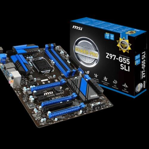 没上过机 MSI/微星 Z97-G55 SLI M.2接口 1150针 主板 上议价