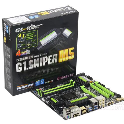 盒装 G1.Sniper M5 Z87 M-ATX小板 1150 主板 4790k议价