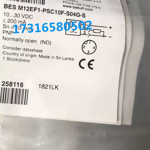 传感器BES02WE BES M12EF1-PSC10F-S04G-S 议价