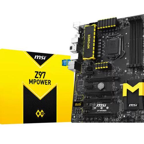 没上过机 MSI 微星Z97 MPOWER 1150 主板 大板 nvme M.2 SLI议价