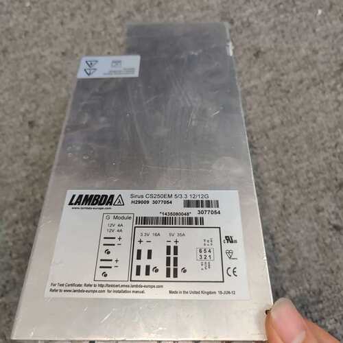 LAMBDA 电源Sirius CS250EM 5/3.3 12/12G H29009 3077054 议价