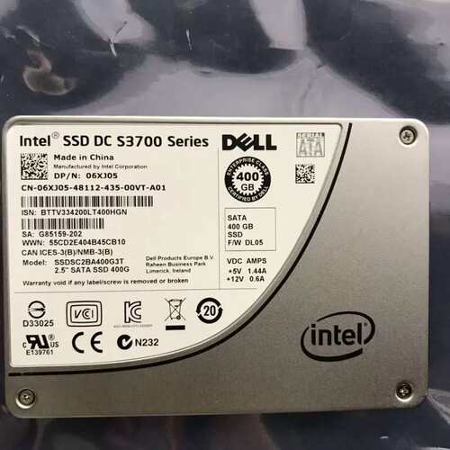 / S3700 400GB 2.5 SATA SSD 06XJ05服务器固态硬盘6XJ05议价