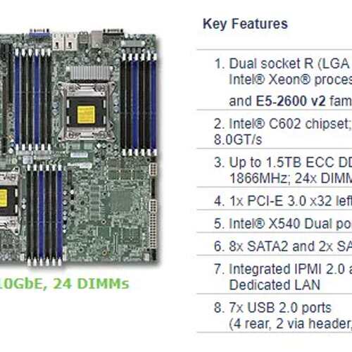 超威 SUPERMICRO X9DRD-IT 主板 双路 X79 服务器议价
