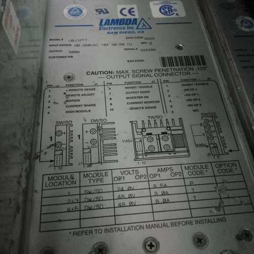 开关模块 UBJ1PTT OUTPUT 600W The UltraFlex Series Power议价