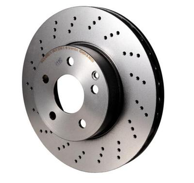 brembo布雷博打孔前刹车盘09.9825.11适配奔驰GLK(X204)E200SL300