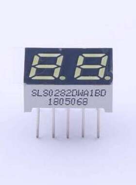 SLS0282DWA1BD LED数码管 2位0.28英寸白色数码管 共阳极 插件