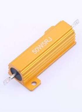 HoRX-50W-5R-5% 铝壳/瓷管电阻 5Ω ±5% 50W 螺栓安装