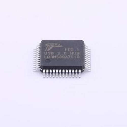 FE2.1-CQFP48A USB转换芯片 USB 2.0高速7端口集线器控制器 LQFP-