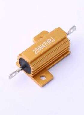 HoRX-25W-470R-5% 铝壳/瓷管电阻 470Ω ±5% 25W 螺栓安装