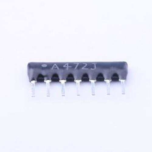 A07-472JP 排阻 4.7kΩ ±5% SIP-7-2.54mm