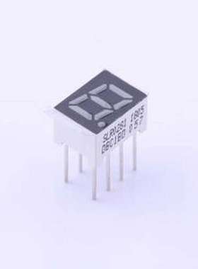 SLR0281DBC1BD LED数码管 1位0.28英寸蓝色数码管 共阴极 插件
