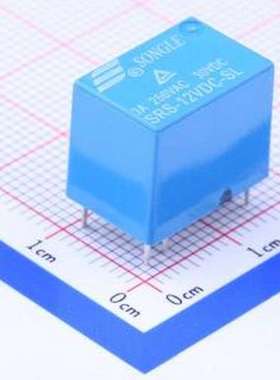 SRS-12VDC-SL 功率继电器 12V继电器 单刀双掷 蓝色 DIP,10.8x15.