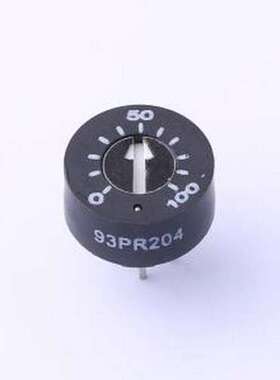 93PR-1-204 可调电阻/电位器 200kΩ ±10% 插件