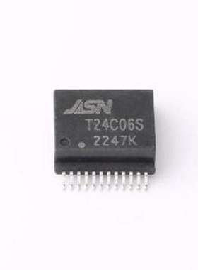 T24C06S 网口变压器 T24C06S SMD-24P,13.6x12mm