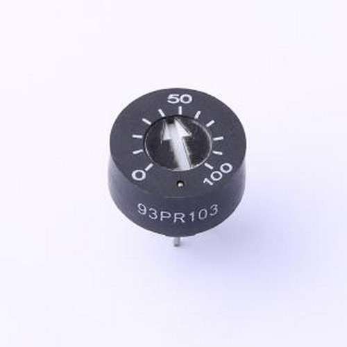 93PR-1-103 可调电阻/电位器 10kΩ ±10% 插件